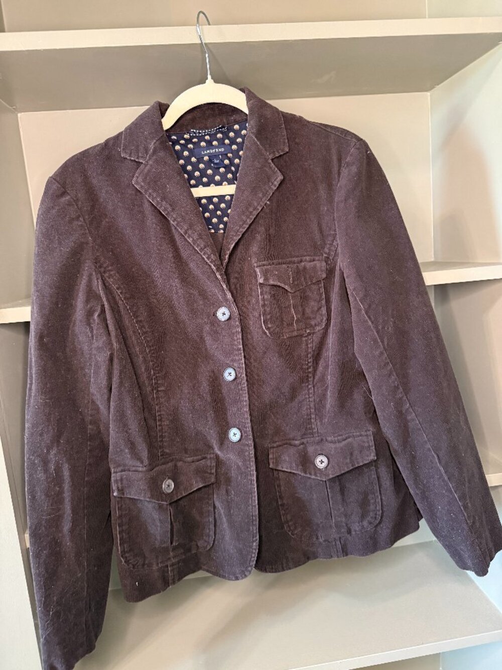 Land's End Corduroy Jacket - Size Small (UK 8)